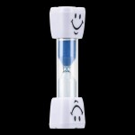 2 Minutes Smiling Face The Hourglass for Kids Toothbrush Timer Sand Clock, blue sand